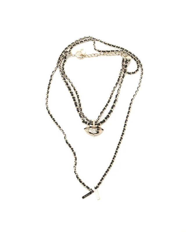 Chanel Coco Mark Lips Choker Necklace from A Retro Tale, photo 2 of 3