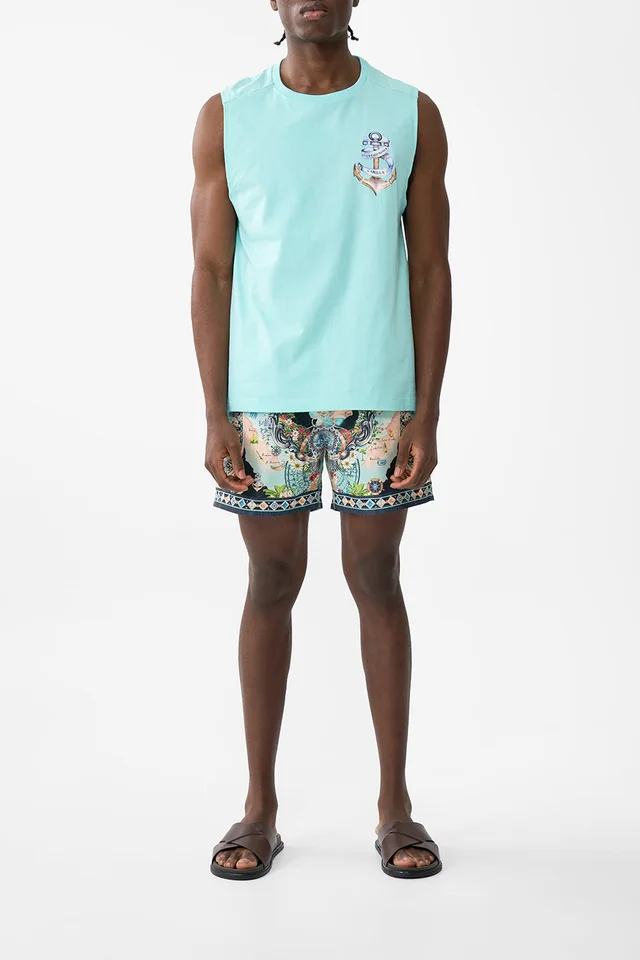 Camilla eBoutique RELAXED FIT TANK WITH SILK CONTRAST BACK FOLK AFLOAT from CAMILLA, photo 1 of 1