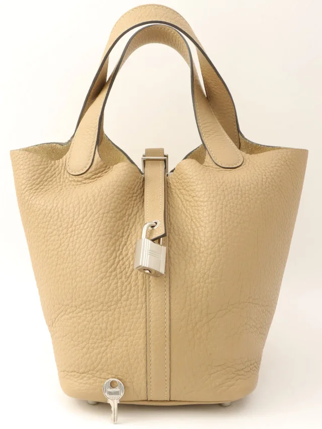 Hermès 2021 Picotin Lock PM Trench in Clemence leather from VINTAGE QOO TOKYO, photo 13 of 13