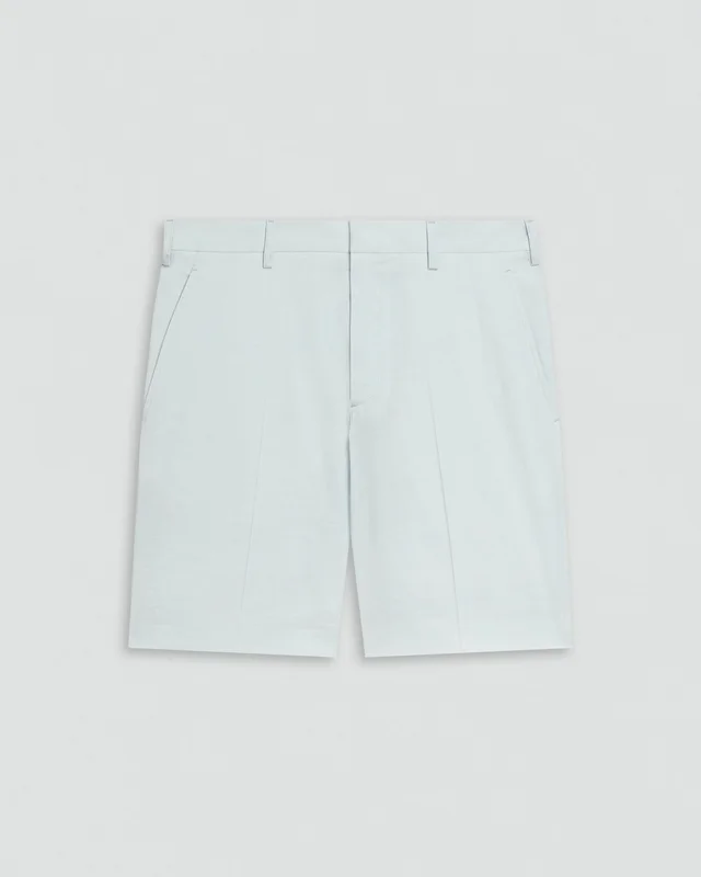 Theory Standard Short in Good Linen in DARK ICY DEW 62% Linen, 36% Viscose, 2% Elastane, photo 5 of 10 from Theory
