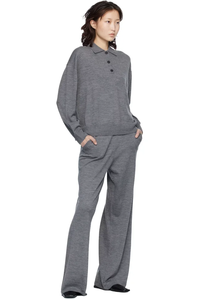 ANINE BING Gray Lee Polo, photo 4 of 4 from SSENSE