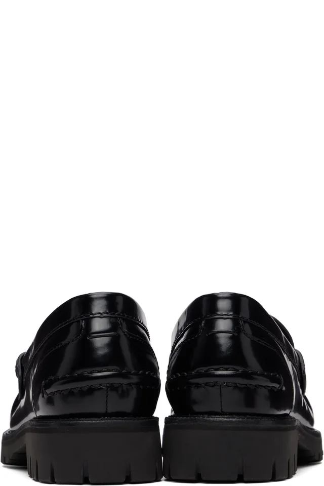 rag & bone Black Corey Leather Loafers, photo 2 of 5 from SSENSE