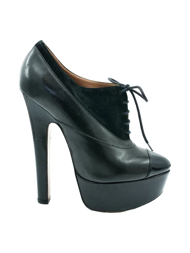 Alaïa Platform Oxford Heels, 38 in Suede from Arcade Vintage