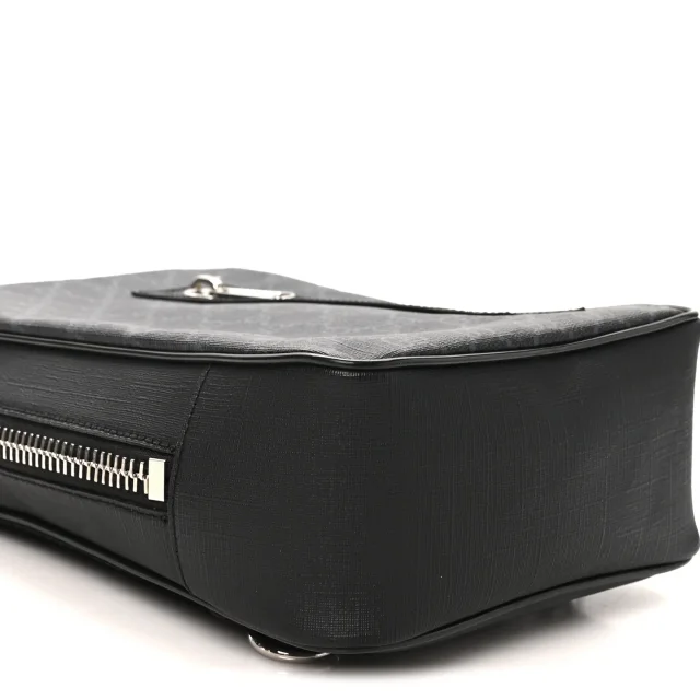 Gucci GG Supreme Monogram Web Belt Bag Black Grey in Black Coated canvas from FASHIONPHILE, photo 9 of 10