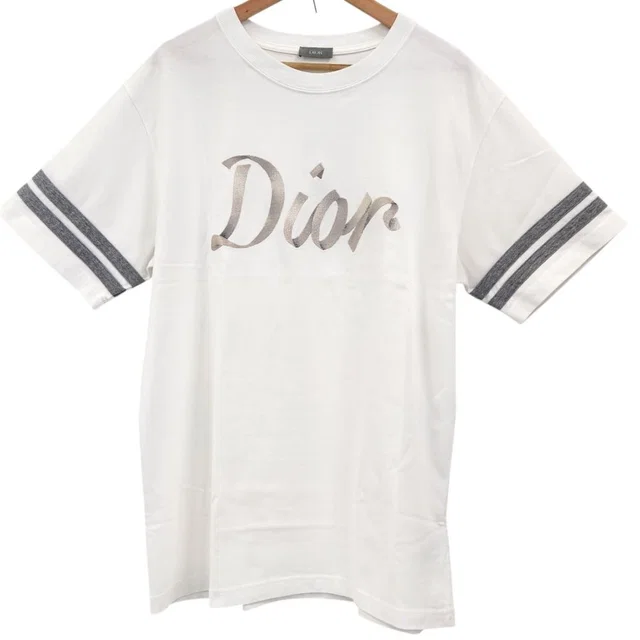 Dior Homme Compact Jersey Relaxed Fit T-Shirt White Spring Summer L in White from The Reluxe