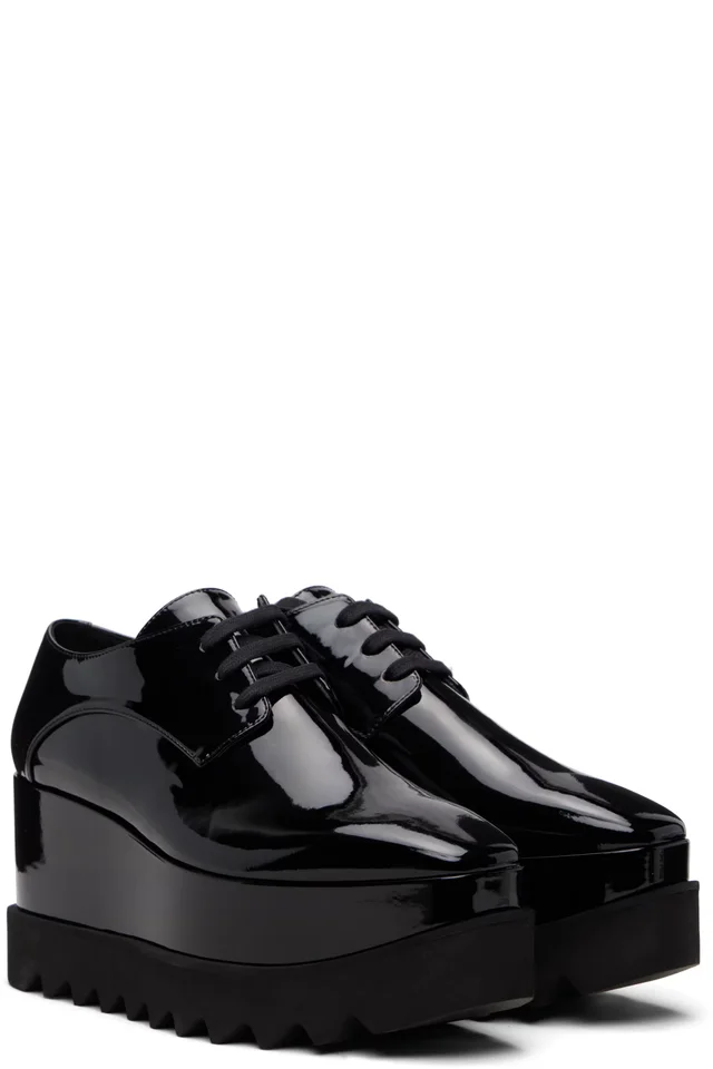 Stella McCartney Black Limited Edition Elyse Monochrome Platform Derbys, photo 4 of 4 from SSENSE