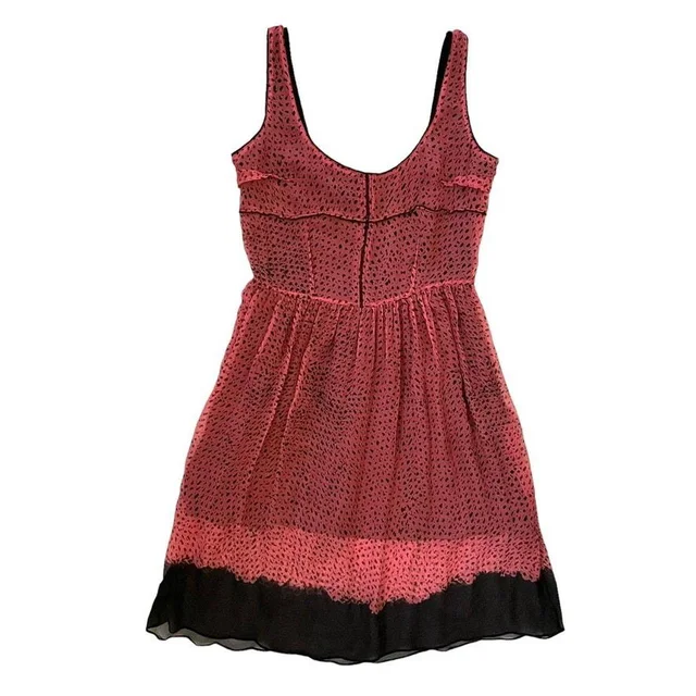 Proenza Schouler Women's A-line Dress - Pink/Black in pink|black from Depop, photo 2 of 3