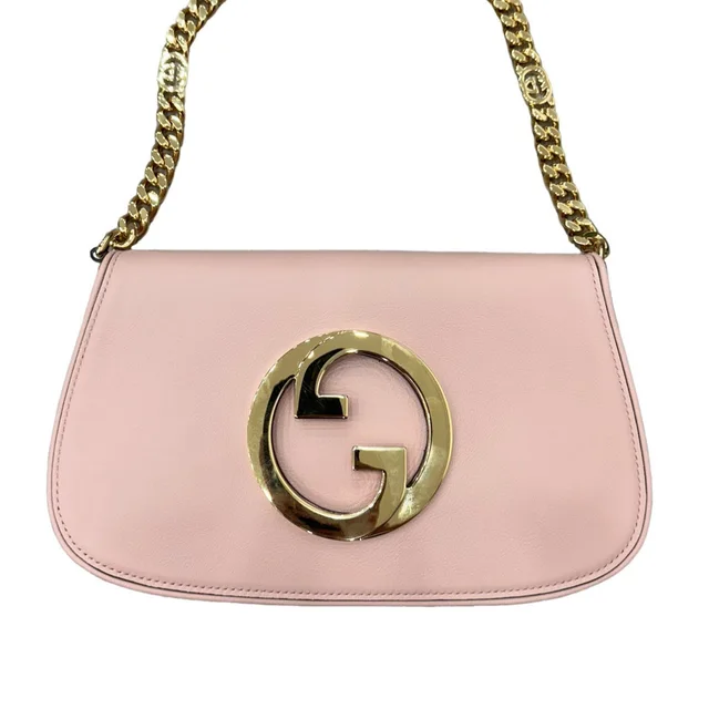 Gucci Pink Blondie Shoulder/Crossbody Bag (NEW) in Pink Leather from SparklesnDreams