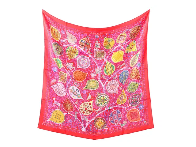 Hermès L'Arbre de Vie Silk Scarf 90cm in Silk from Ann's Fabulous Finds