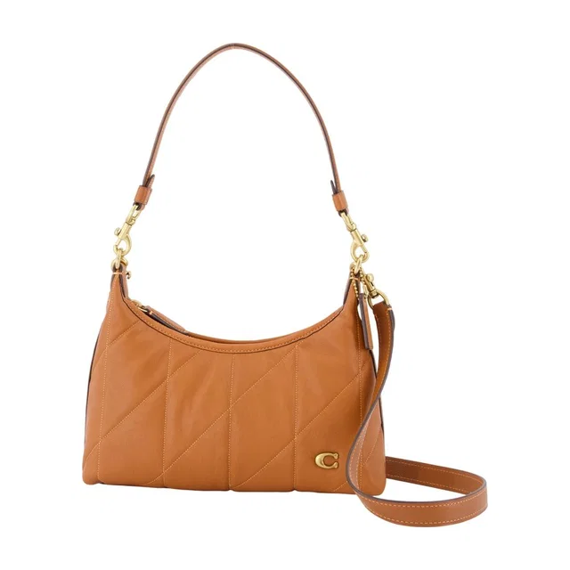 Coach Quilted Leather Shoulder Bag — Brown Cowhide in Brown Leather from HEWI