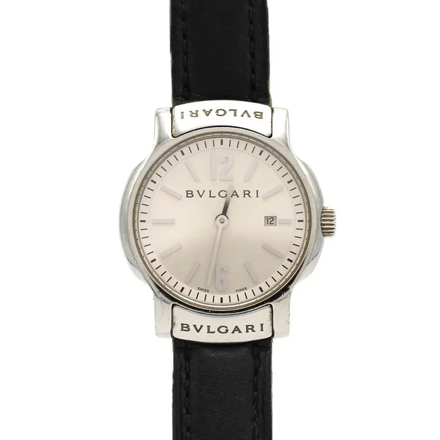 Bvlgari Solotempo St29s St29c6sld Stainless Steel Quartz Watch in Silver in silver|gray from Grailed