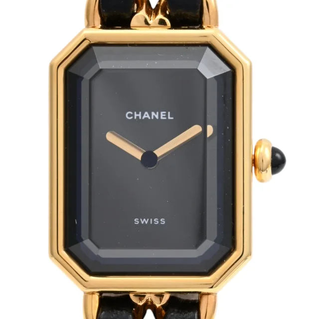 Chanel Première S H0001 Quartz Black/Gold in Black from VINTAGE QOO TOKYO, photo 5 of 9