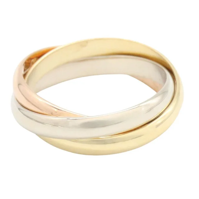 Cartier Ring Trinity 18k White Gold in White from The Reluxe