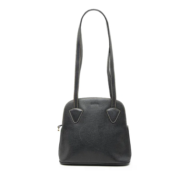 Black LOEWE Leather Shoulder Bag in Black Leather from Designer Revival