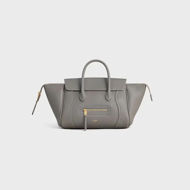 Celine Top Handle Bag — Gray Leather in Grey Leather from HEWI