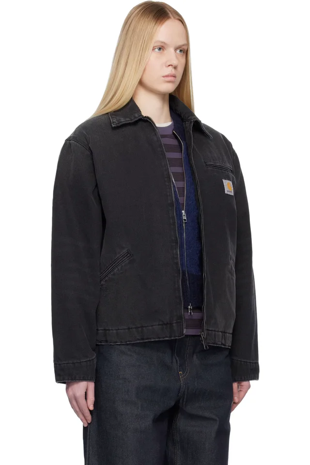 Carhartt Work In Progress Black OG Detroit Denim Jacket, photo 2 of 4 from SSENSE