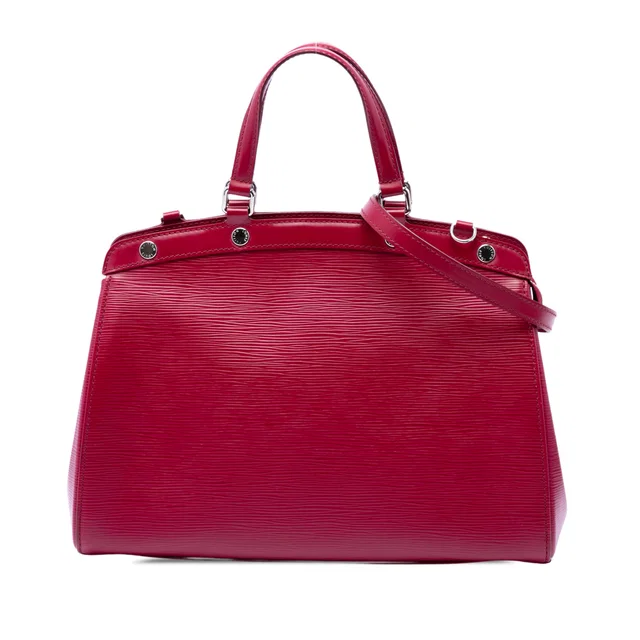 Pink Louis Vuitton Epi Brea MM Satchel in Pink Leather from Designer Revival