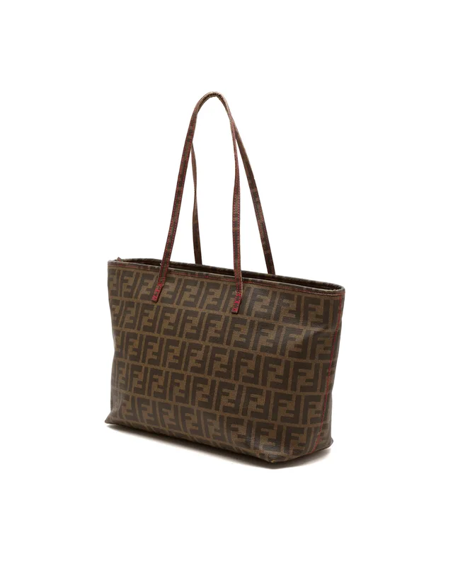 Fendi Zucca Roll Tote Bag in Coated canvas from A Retro Tale, photo 2 of 7