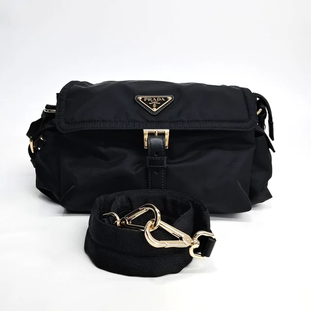 Prada Explore Recycled Nylon Shoulder Bag Medium (1BD394) from GUGUS