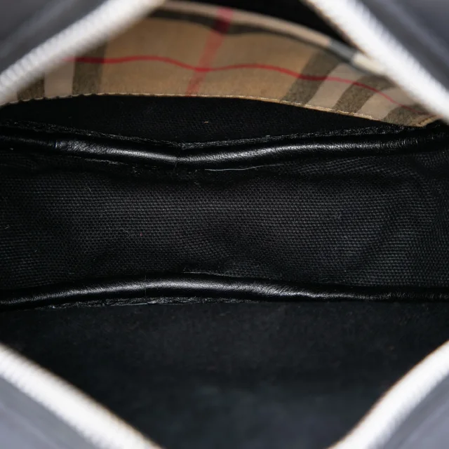 Beige Burberry Cartoon House Check Round Crossbody in Beige Canvas from Designer Revival, photo 4 of 6