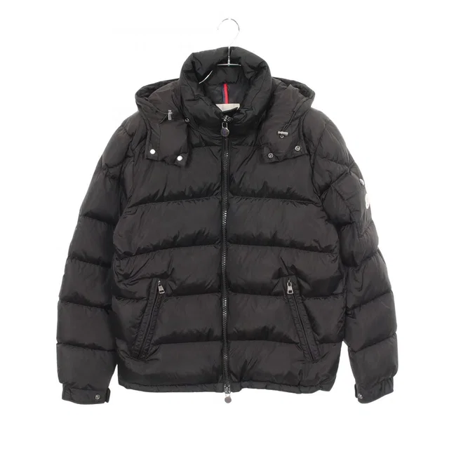 Moncler Down Jacket Maya Nylon Coat in Nylon from The Reluxe