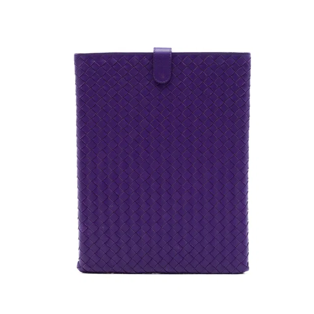 Purple Bottega Veneta Nappa Intrecciato Laptop Sleeve Clutch Bag in Purple Nappa leather from Designer Revival