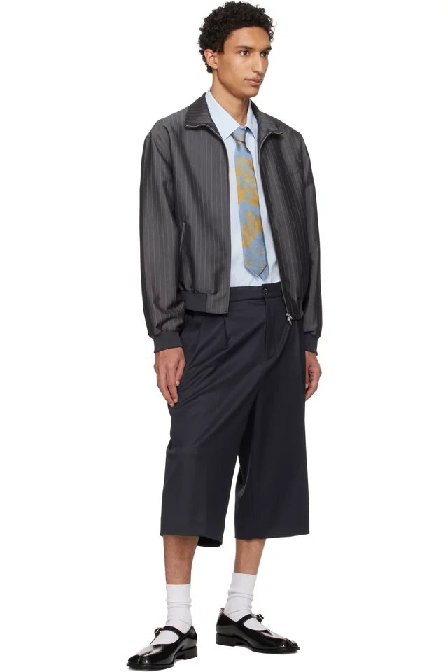 Vivienne Westwood Blue 7cm 'Rock' Tie, photo 3 of 3 from SSENSE