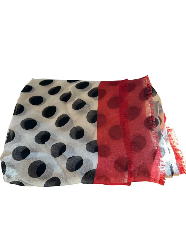 Dolce & Gabbana Scarf Silk Multicolour Black dots in Black Silk from Luxury Promise