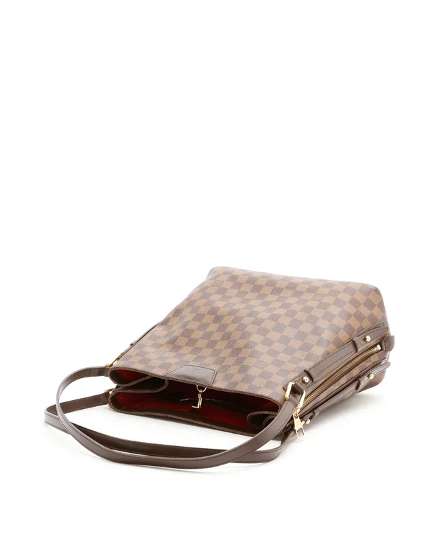 Louis Vuitton Damier Ebene Cabas Rivington Tote Bag in Brown Canvas from A Retro Tale, photo 5 of 8