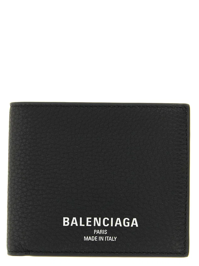 Balenciaga Calf Leather Bifold Wallet — Black in Black Calfskin from HEWI