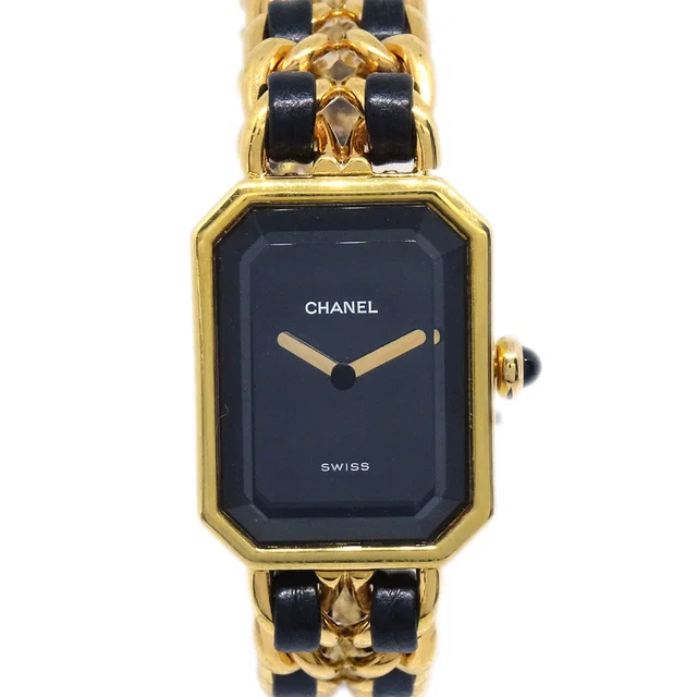 Chanel Premiere Watch Gold #S in Gold Leather from AMORE Vintage Tokyo