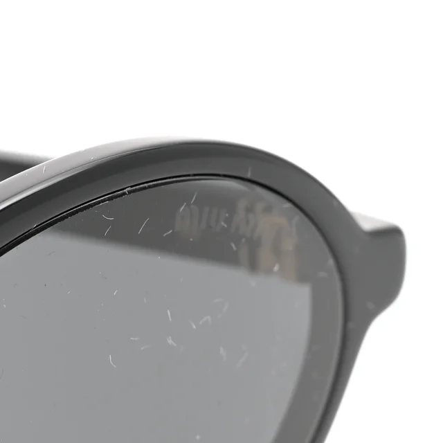 Miu Miu Acetate Oval Regard Sunglasses SMU04Z Black in Black from FASHIONPHILE, photo 7 of 10