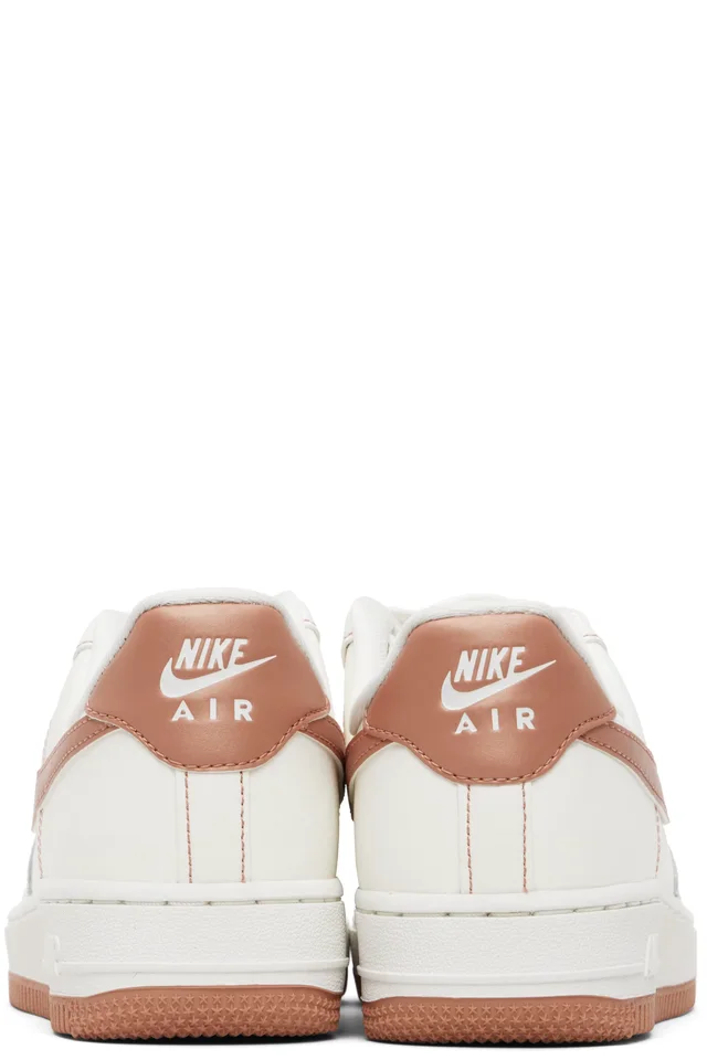 Nike Off-White & Pink Air Force 1 '07 Sneakers, photo 2 of 5 from SSENSE