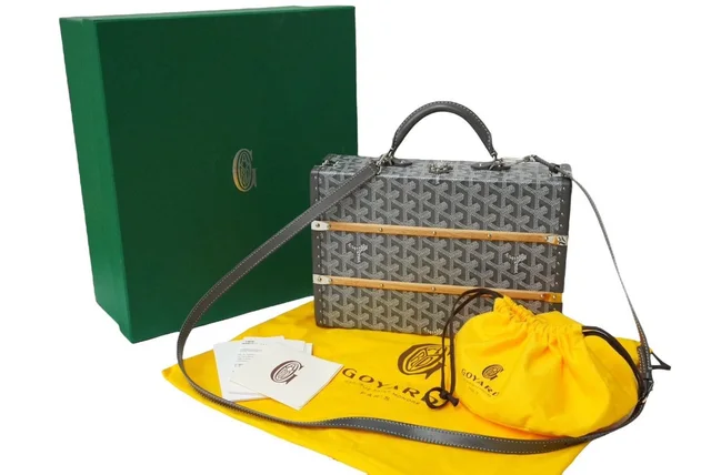 Goyard Pallas Mm Trunk Case 2Way in Grey in gray Coated canvas from Grailed, photo 1 of 1
