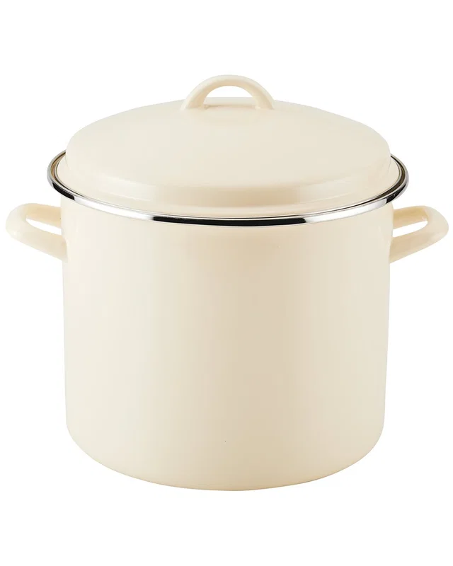 Rachael Ray Enamel-On-Steel Induction Stockpot With Lid 12qt, image 1 of 1 from Rue La La