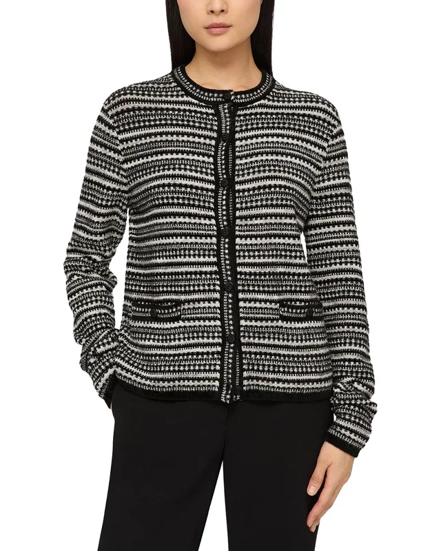 Lafayette 148 New York Plus Mixed Stitch Button Front Cardigan, image 1 of 1 from Rue La La