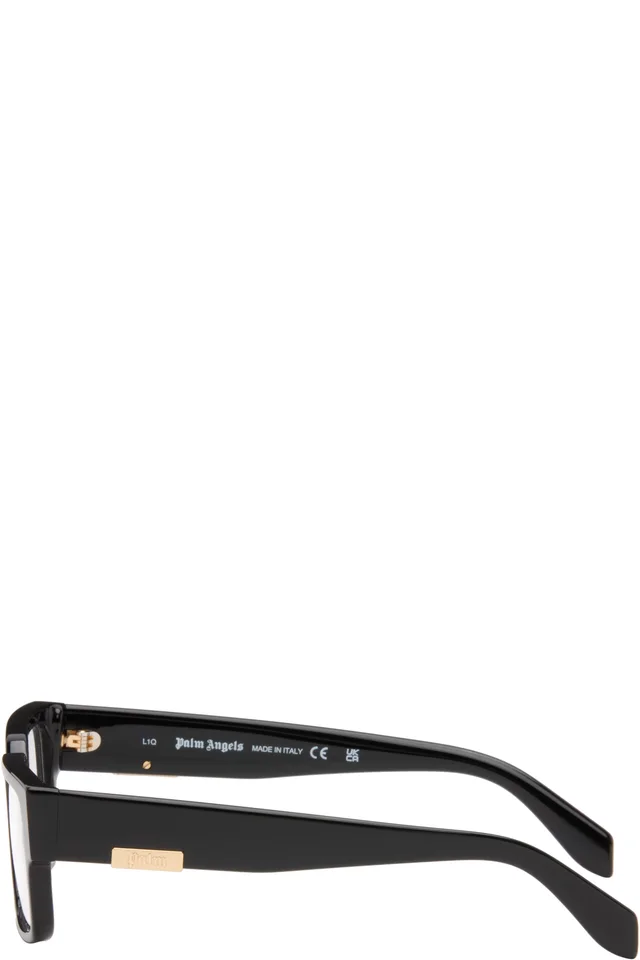 Palm Angels Black PA5036 Glasses, photo 3 of 4 from SSENSE