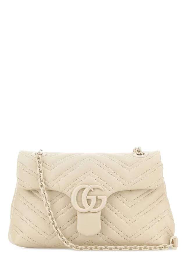 Gucci Gg Marmont Shoulder Bag — Beige in Beige Nappa leather from HEWI