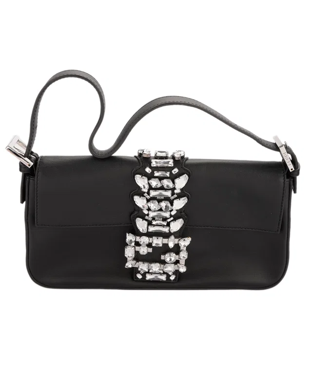 Fendi Limited Edition Embellished Baguette Bag in Leather from Luxury Promise
