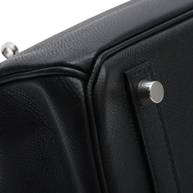Hermès 2007 Birkin 30 Black in Black Epsom leather from VINTAGE QOO TOKYO, photo 9 of 15