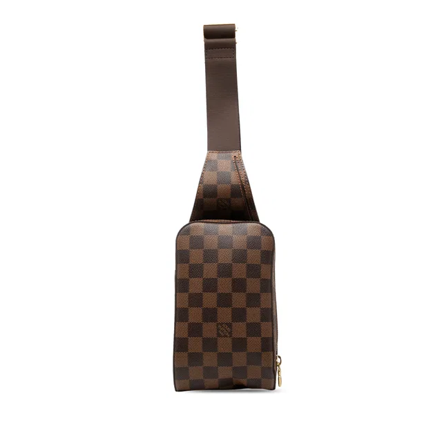 Brown Louis Vuitton Damier Ebene Geronimos Crossbody Bag in Brown Canvas from Designer Revival, photo 1 of 1