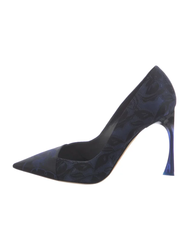 Dior heels in blue from The RealReal