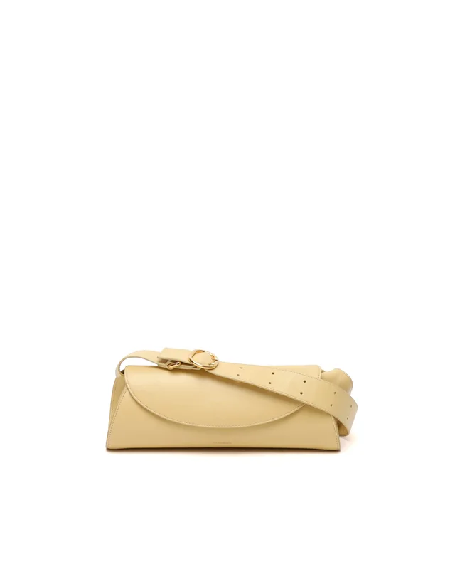 Jil Sander Small Cannolo Shoulder Bag in Leather from A Retro Tale