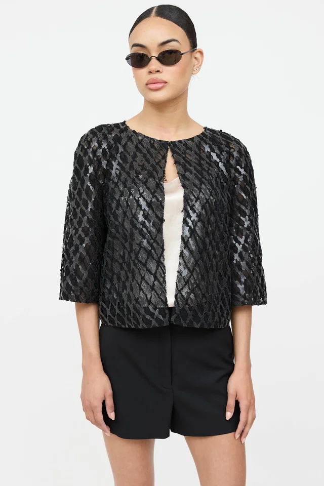 Chanel FW12 Lace Open Jacket from VSP Consignment