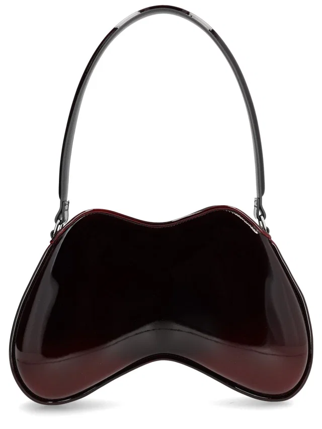 Diesel Double-D Shoulder Bag — Bordeaux Polyurethane in Burgundy from HEWI