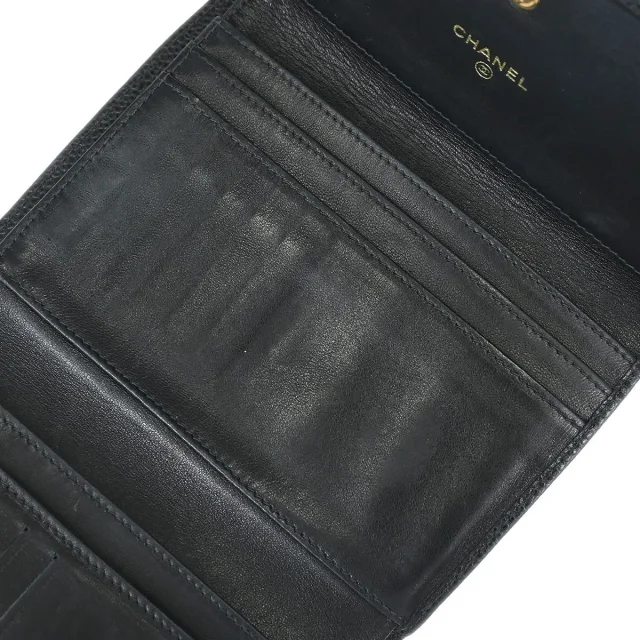 Chanel Timeless Cc French Caviar Black Calfskin Accessory in Black Caviar leather from HEWI, photo 12 of 15