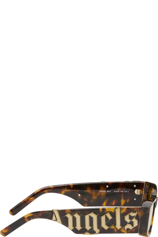 Palm Angels Brown Angel Sunglasses, photo 2 of 4 from SSENSE