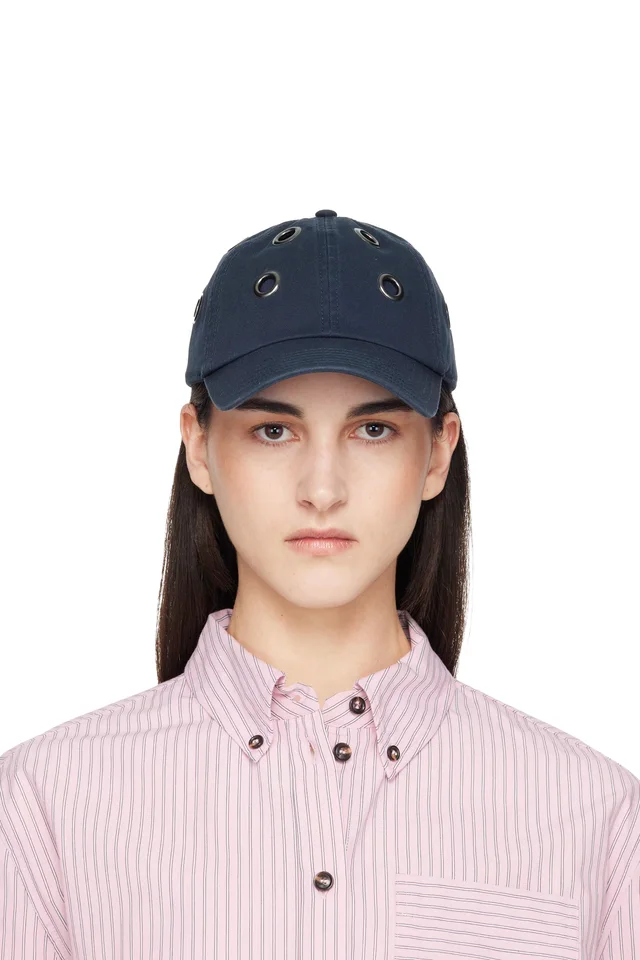 Gimaguas Navy Eyelets Cap, image 1 of 1 from SSENSE