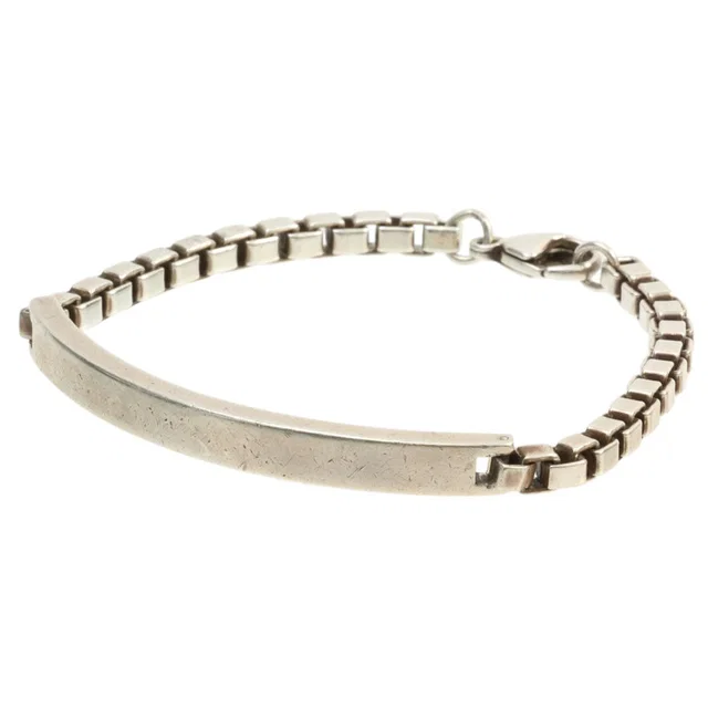 Tiffany & Co. SV925 Venetian Link ID Bracelet Silver in Silver from VINTAGE QOO TOKYO
