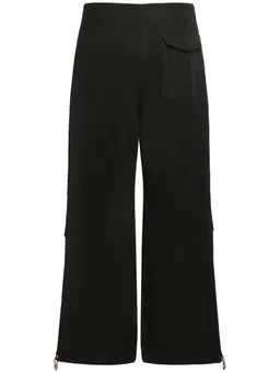 Dion Lee Wide-leg trousers with zip closure in 54% Organic Cotton, 46% Nylon, photo 5 of 5 from LUISAVIAROMA